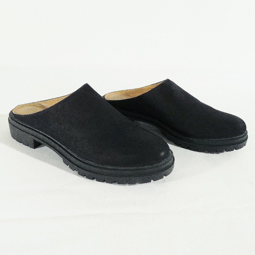 MADEWELL Women's US 10 Black Leather Mule Clogs